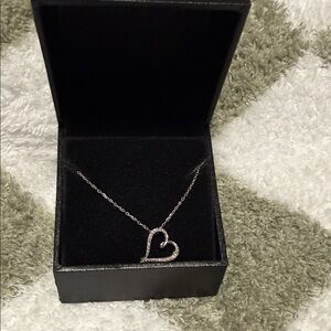Kay Jewelers Silver Heart Necklace